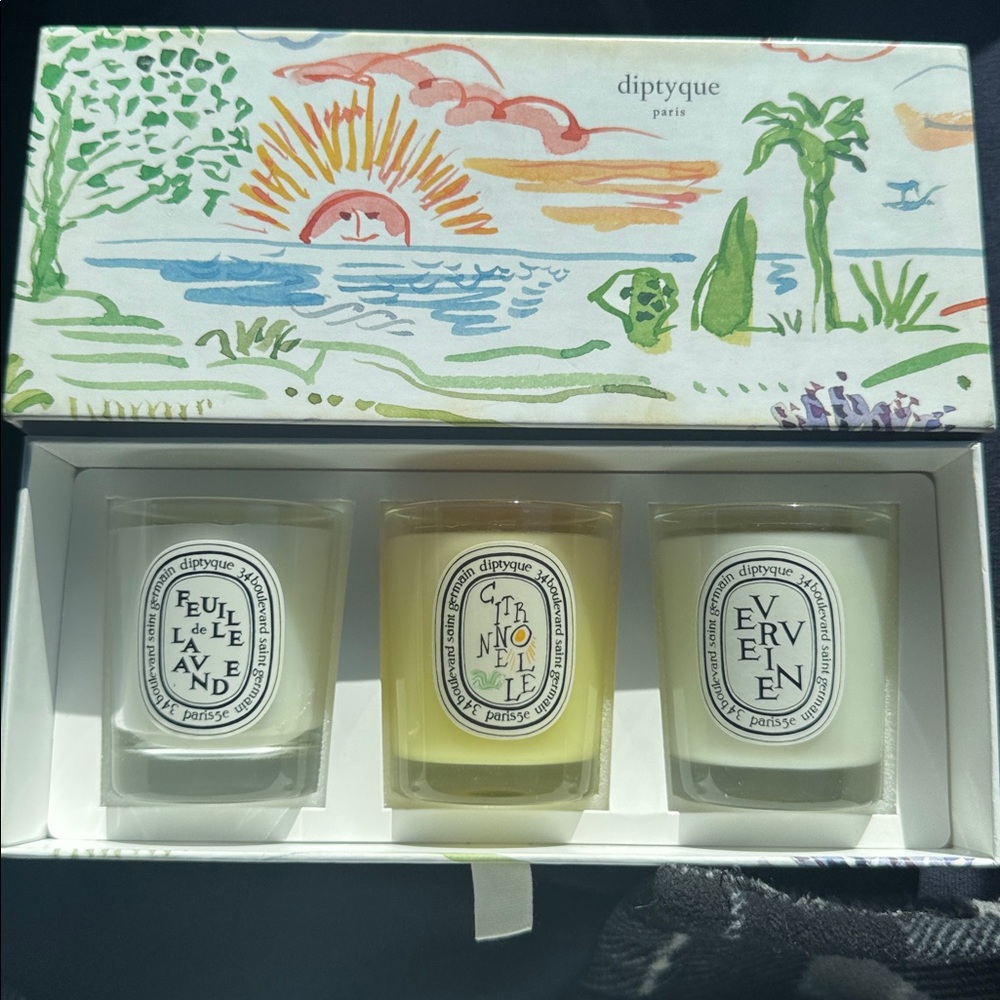 NEW Diptyque Summer Candle Gift Set